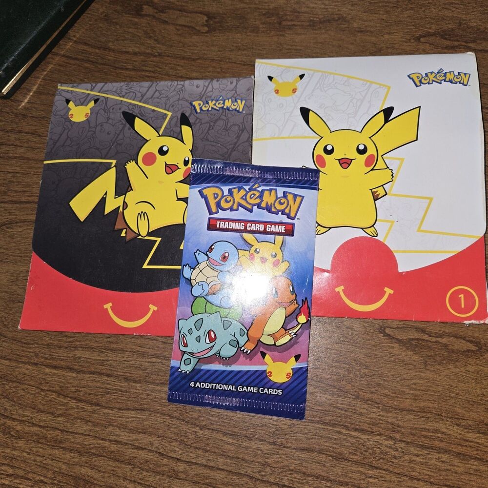 2021 McDonald’s Happy Meal Pokemon TCG Sealed Booster Pack 3 Pack Lot